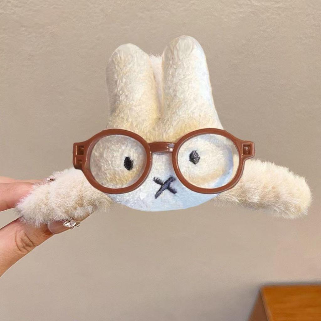 Women's Plush Cartoon Shark & Bear Hair Clips - Autumn & Winter Collection