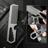 Titaniums Alloys Comb Camping Multifunctional Wrenches Ruler Bottle Openers for Camping and Outdoor Use