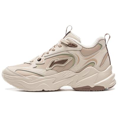 Li Ning Ln Defender Simples Confortável Durável Quente Cano Médio Sapatos Casuais Femininos Sapatos Casuais AGCV396-4