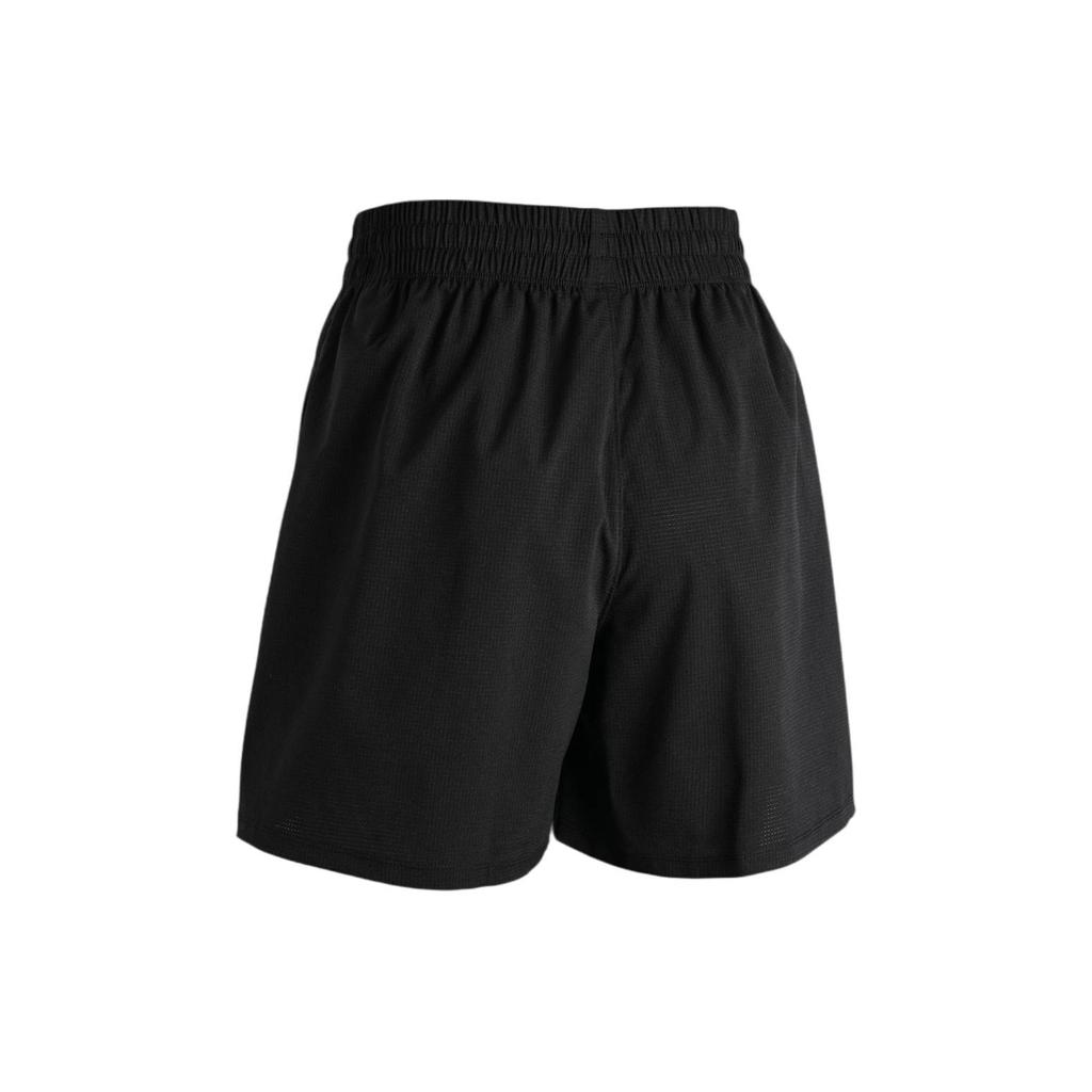 Under Armour Solid Color Straight Leg Comfortable Casual Shorts Women shorts Black 1385892-001