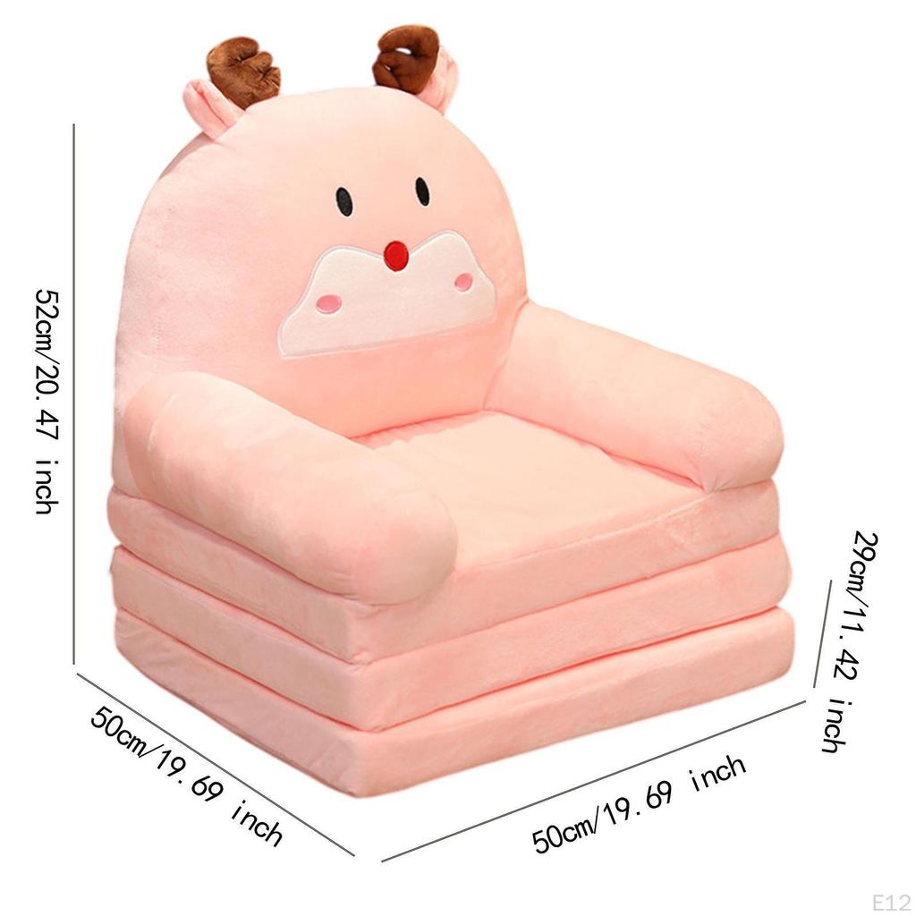 Children's Couch for Toddlers, 2 in 1 Furniture Kids, Folding Chair Living Room