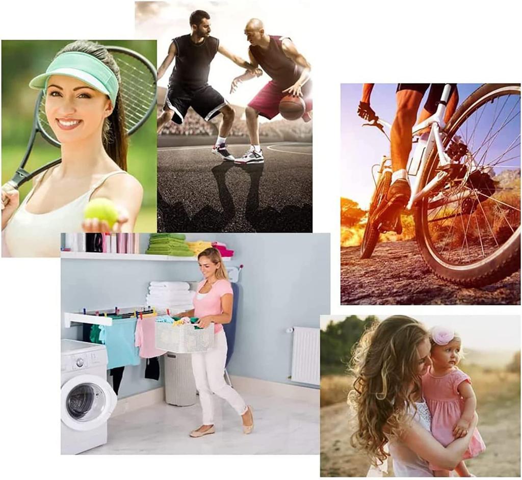 Seitaku Ellenbogenbandage, Sport Ellenbogenstütze, Tennis, Golf, Volleyball, Muskeltraining, elastischer Schutz, dünn, links und rechts, Unisex, 2 Stück (M, Blau)