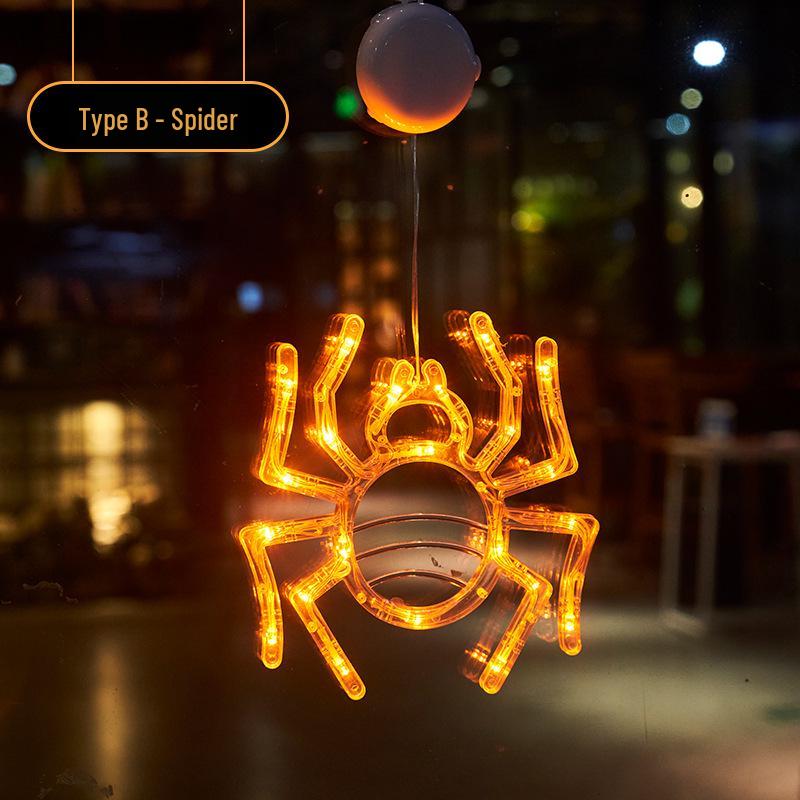 Mingyu Halloween Pumpkin Suction Cup Lights Decor Set