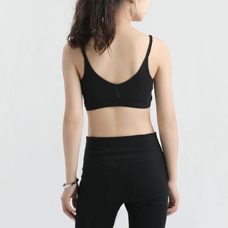 Nike Yoga Luxe Indy Low Impact Support Solid Sports Bra Women Underwear Black CV5657-010