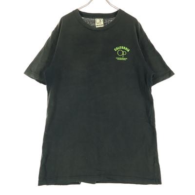 Oceanpacific Print Short Sleeve Round Neck T-shirt L Black Men's Used