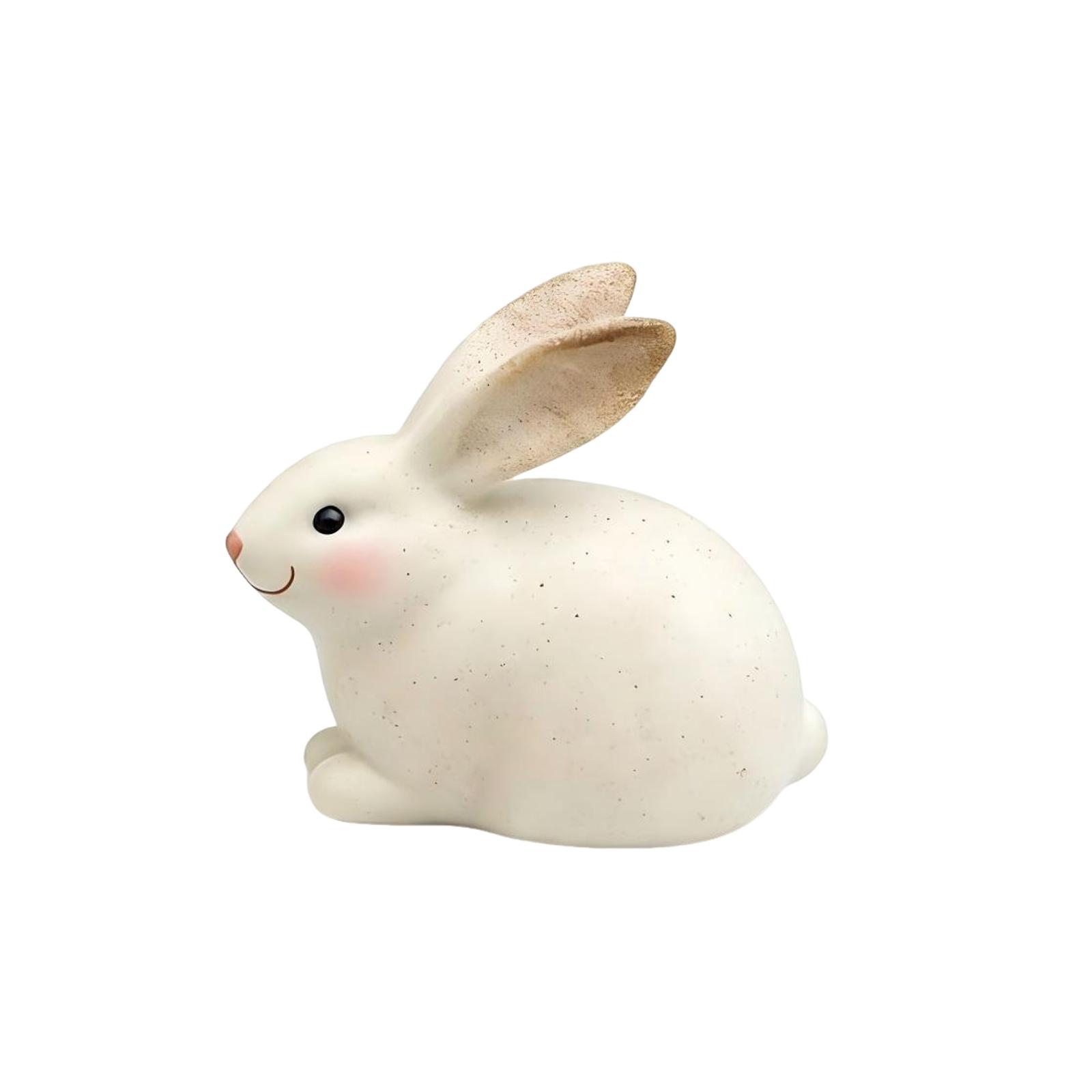 

Cute Easter Bunny Creative Resin Craft Desktop Decoration One Size
