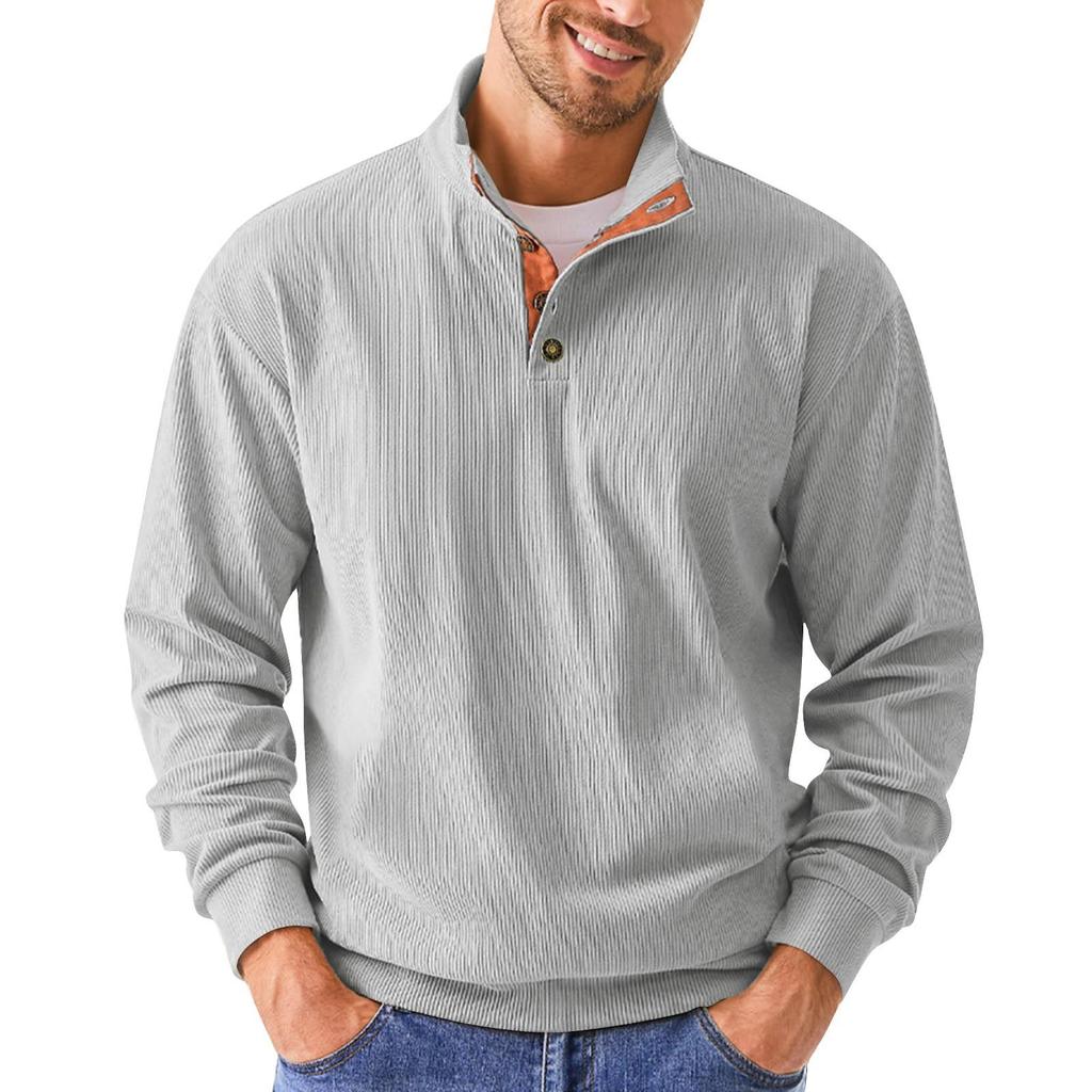 Spring And Men's Standing Collar Sweatshirt Is Outdoor Casual Sweaters Tops