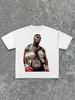 Unisex bavlněné tričko s potiskemMike Tyson Boxerský šampion Krátký rukáv Kulatý výstřih