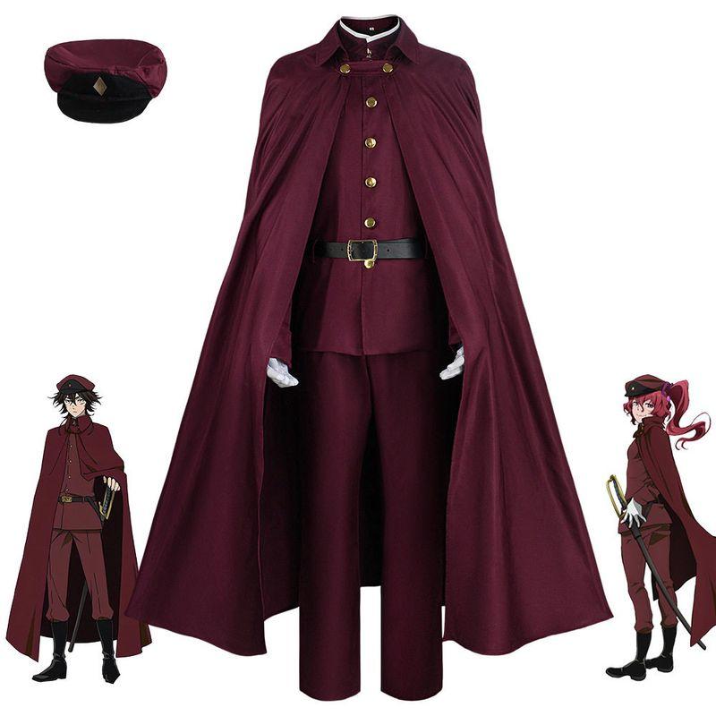 Bungo Stray Dogs Season 4 Cosplay Costume, Iwaya Tetsuo Men's Style, Obara Ei Women's Style, Bungo Stray Dogs Cosplay Outfit