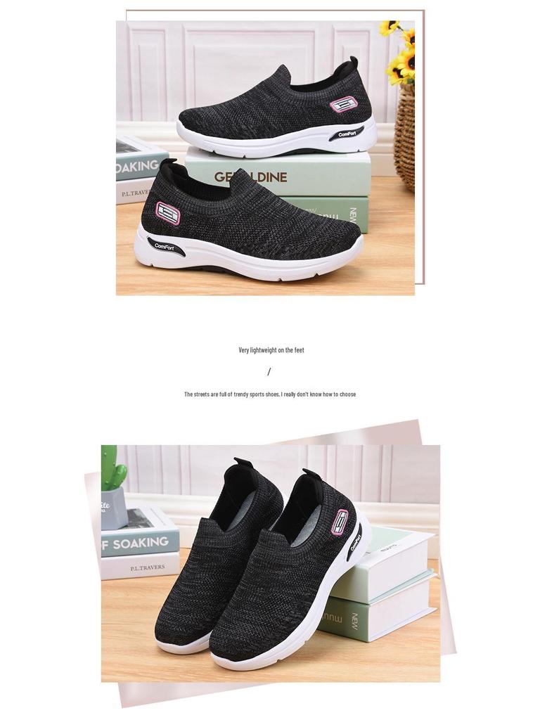 Damen Frühling Casual Atmungsaktive Socken Schuhe - Weiche Sohle Slipper