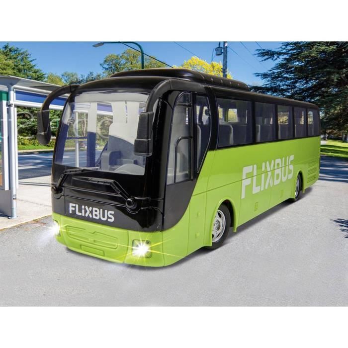 Bus RC Électrique Carson Modellsport 907342 FlixBus Avec Accu, Chargeur Et Piles Pour L'émetteur