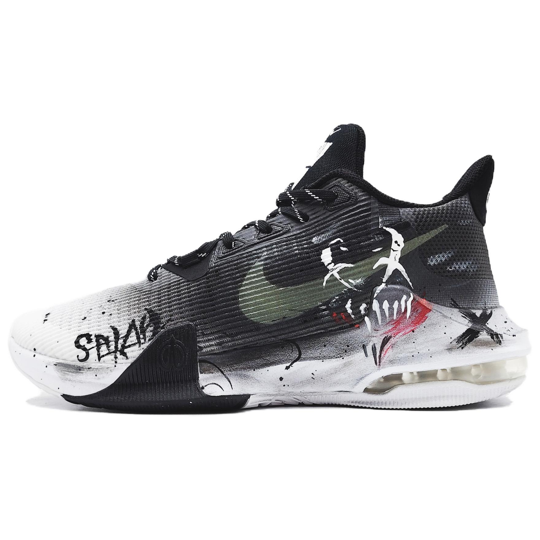 

Nike Air Max Impact Slip Resistant, Abrasion Resistant, Rebound Low top Basketball Shoes Men s Black White DC3725-100(Team145-) 40