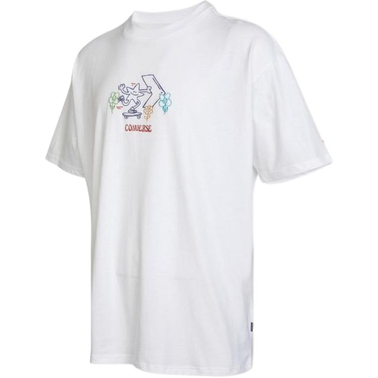 Converse Pushing Along T Shirt Men s White 10023267-A01 XL