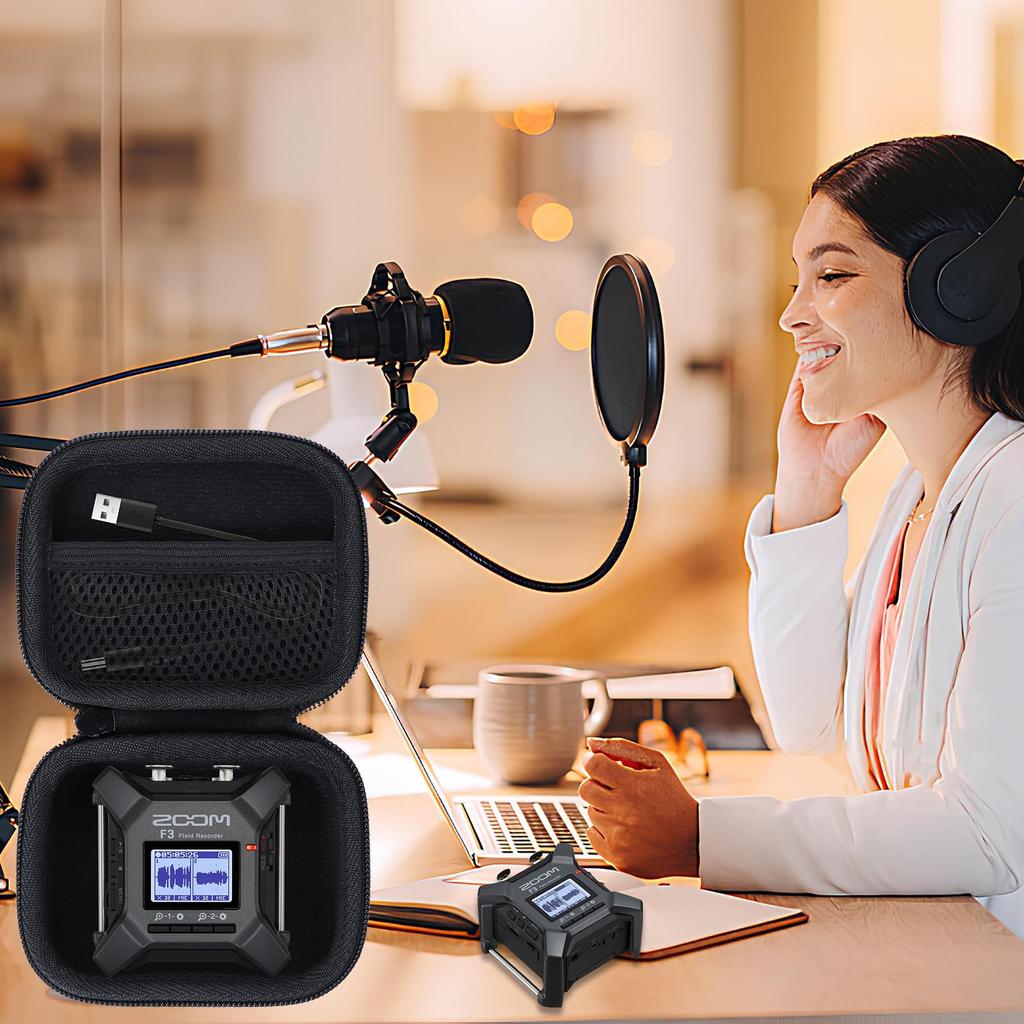 Lebakort Storage Case Compatible with Zoom F3 Field Recorder