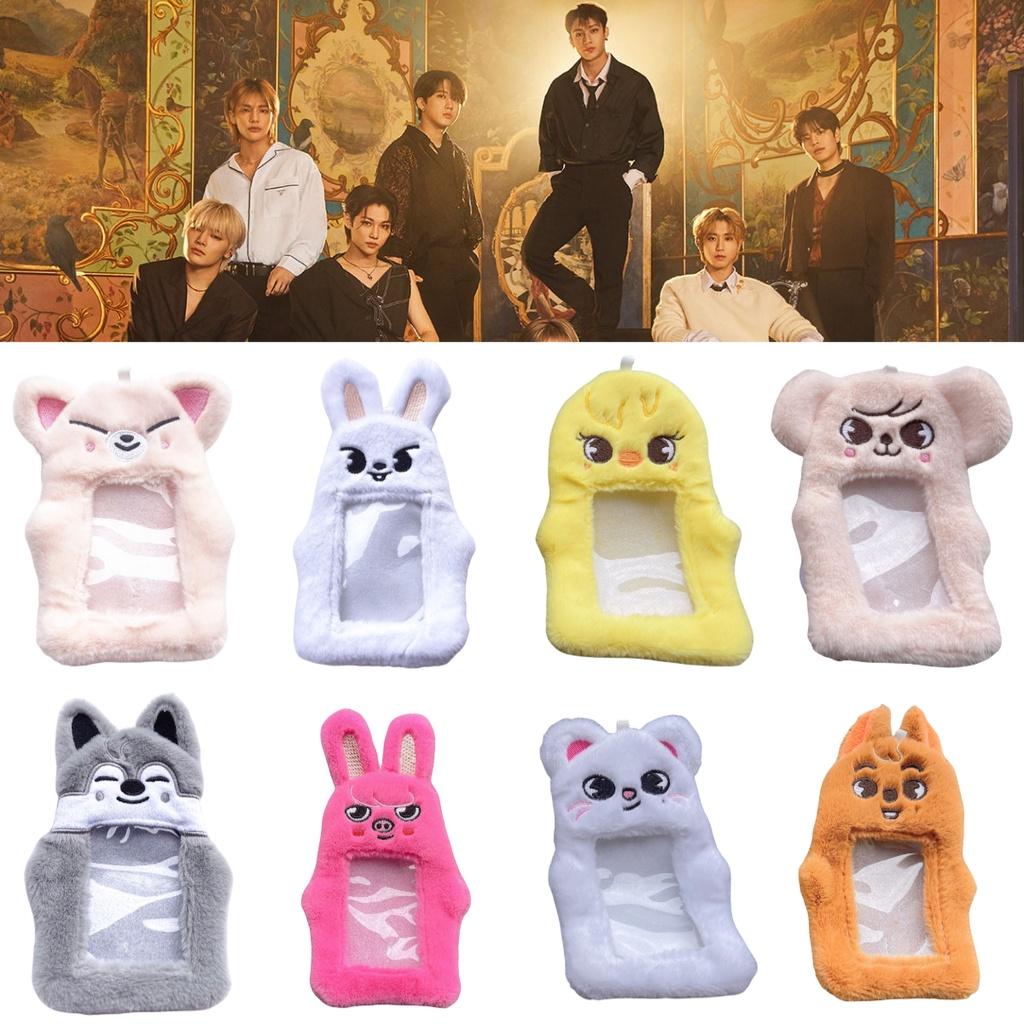 Skz White Rabbit Rabbit Fur Card Holder For Felix Bang Chan And Public Transportation Cards