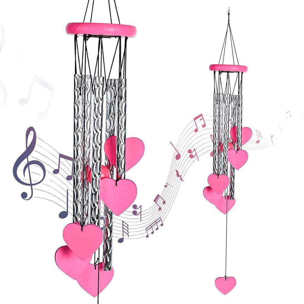 Positive Energy Showpieces for Living Room, Bedroom, and Hall | Home Décor Items for Housewarming and Gift Ideas for Women, Heart Shape Pink