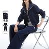 Handu Yishe Women's Colorblock Sweatshirt & Straight Pants Set