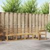 Outdoor Sofa Set 5 Pieces White Solid Acacia Wood