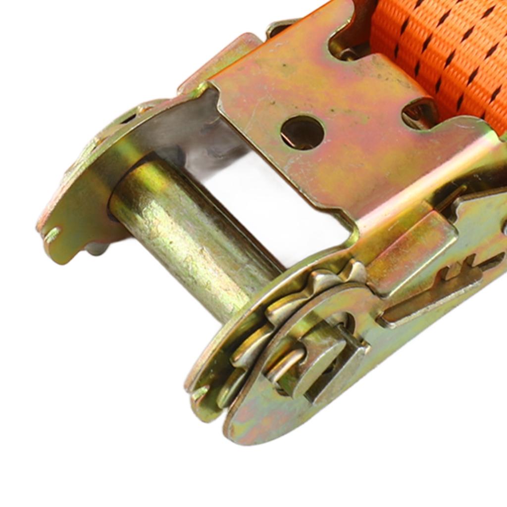 15M Car Tie Down Straps Heavy Duty 6613.86 Lbs Strength Double Row Hooks Fastening Straps Tightener for Truck Trailer Cargo Bundling