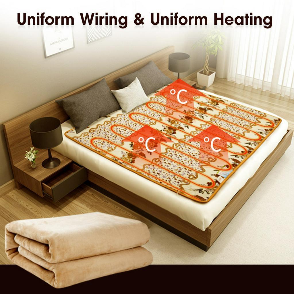 220V 50Hz Thermostat Electric Blanket Body Warmer Bed Mattress Heated Carpet Mat Waterproof Automatic Electric Heating Pad