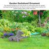 Synthetic Resin Dog Shaped Desktop Ornament Outdoor Yard Animal Statue  Courtyard Holiday Layout
