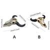 Miniature Cow Skull Resin Statue Elegant Animal Head Ornament Perfect for Shelf and Desktop Display