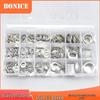 450-Piece High-Temperature Resistant Aluminum Washer Set - Includes Sealing Gasket, Flat Washer, and O-Ring.