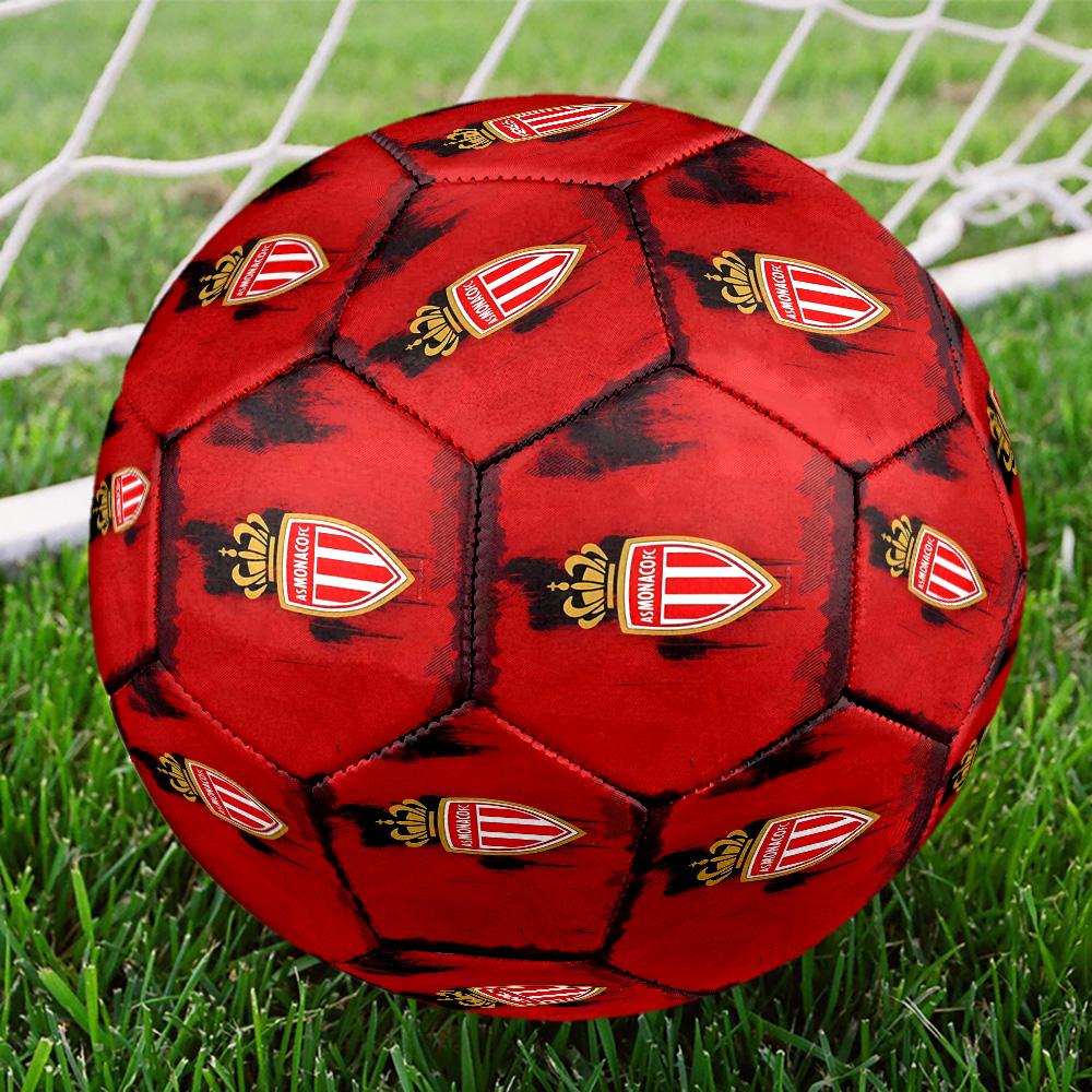 Monaco Football club Printed Size 5 Soccer Balls, High-Quality, Anti-Slip, Protective Football, A Unique Gift , Birthdays, Christmas Gifts