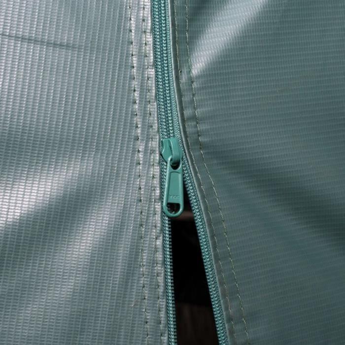 VidaXL Tente amovible pour bétail PVC 550 g/m² 3,3 x 4,8 m Vert foncé