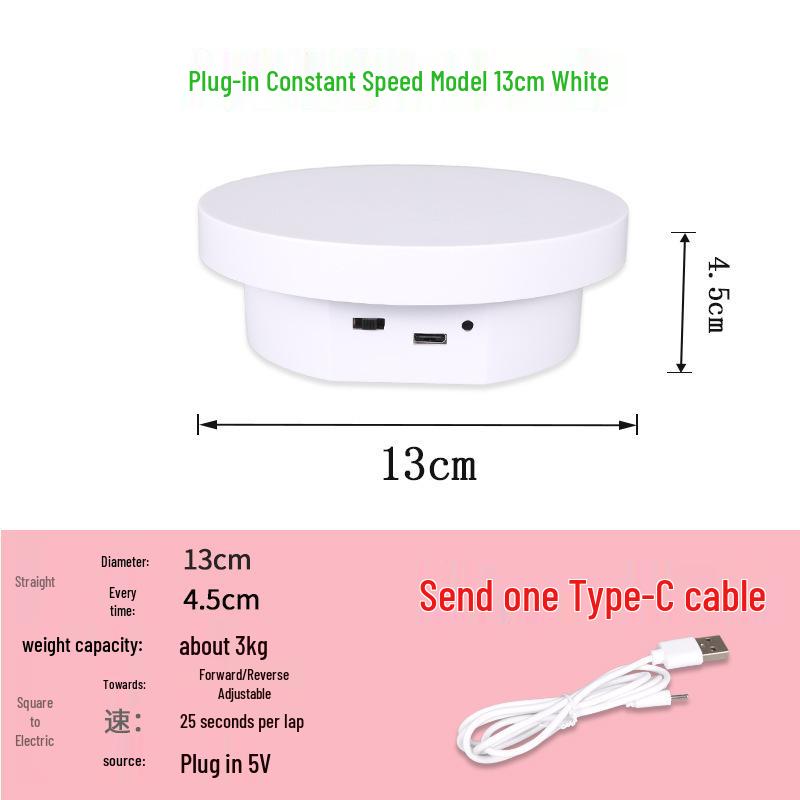 Electric Rotating Display Stand for Videos and Live Streaming