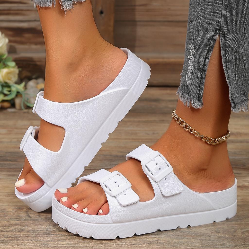 Fashion Fashion Women's Slippers Indoor Soft Sole Straps Slides Bathroom EVA Outdoor Lady Summer Outdoor Cool Shoes