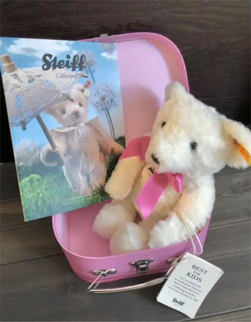 [USED] Steiff Teddy Bear In a Trunk with Tags