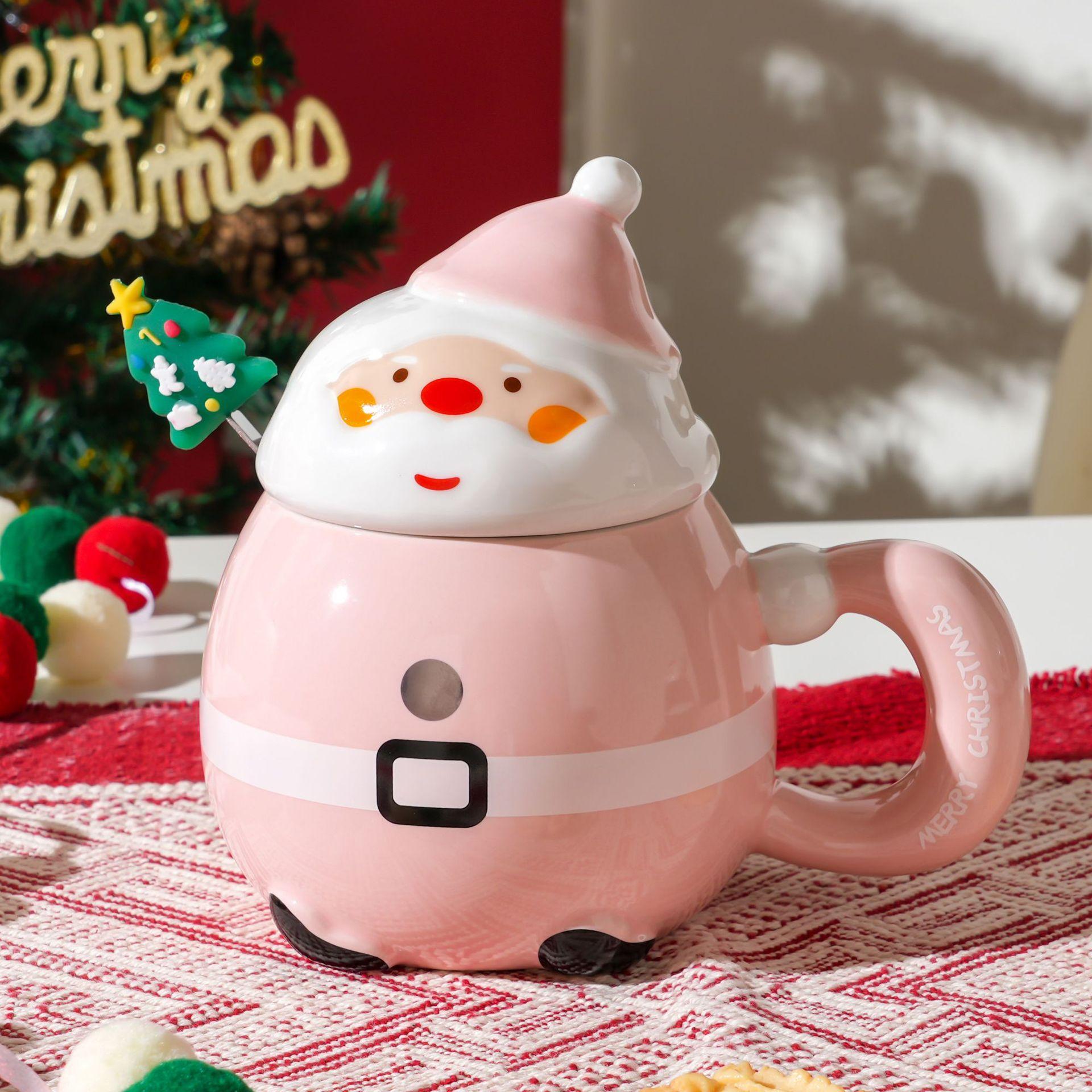 

Christmas Gifts Creative Gifts Ceramic Mugs Large Capacity Business Men S And Women S Gifts Santa Claus High Value 430ml