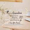 Personalized Grandma Plaque - Engraved Birthday & Christmas Keepsake