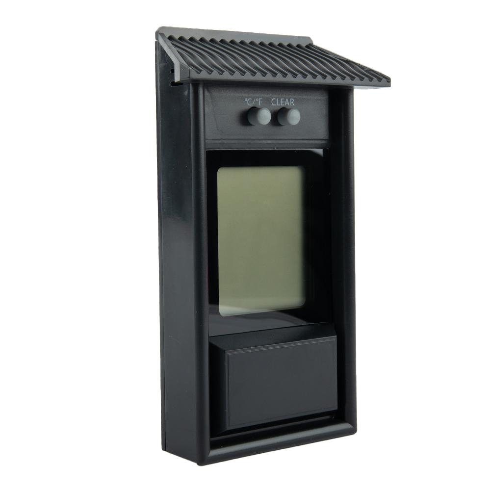 Wall Mount Digital Thermometer for Indoor Outdoor Use with Max Min Temperature Display Garden Greenhouse Room Monitor