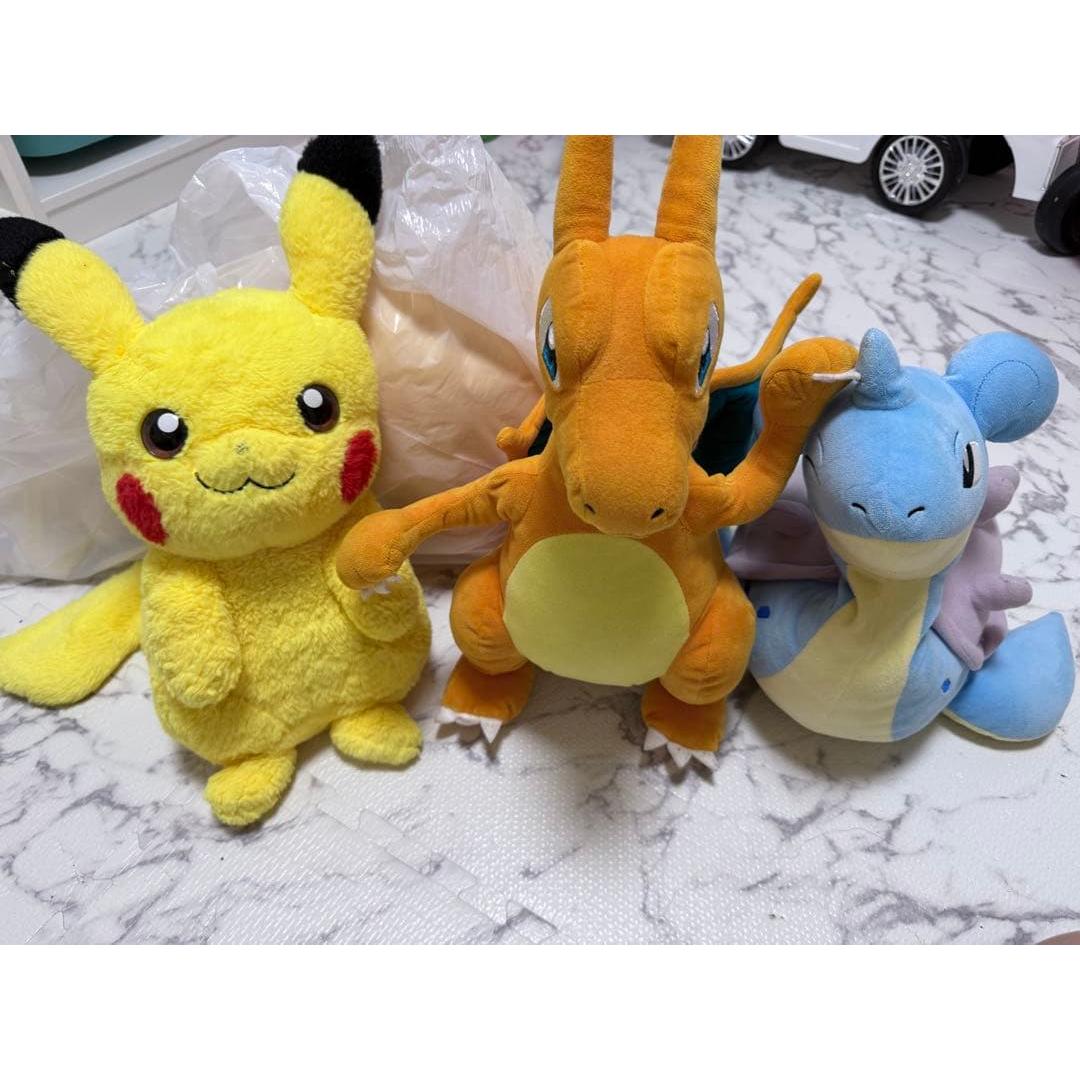 Pokemon Center Charizard Lapras Talking Pikachu Plush