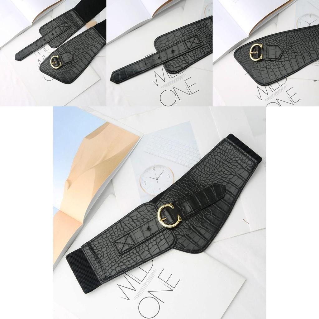 Elegant Womens Leather Belt For Dress And Coat With Elastic Waist Cinch For Office Wear
