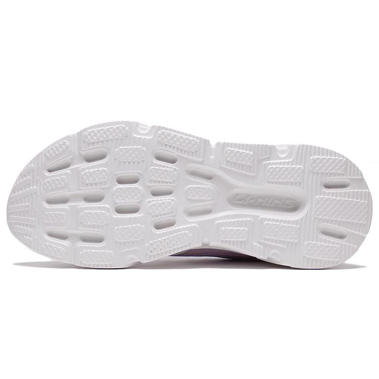 New LiNing Abrasion Resistant Low top Running Shoes Women's White Purple ARSS058-2