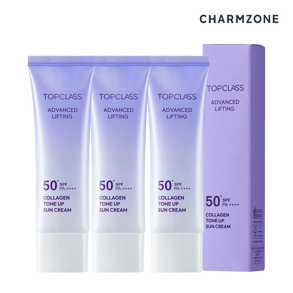 CHARMZONE Top Class Advanced Lifting Tone-Up Sun Cream SPF 50+ PA++++ (3 items) 3 sunscreens