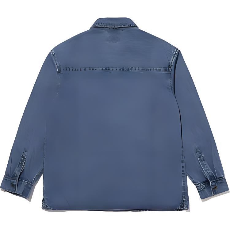 Levis FW24 Wellthread Series Solid Color Casual Front Single Pocket Button-Down Long Sleeve Denim Jacket Men jackets Light-Indigo A9191-0000