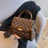 IELGY Retro Fashion Classic Printed Small Square Bag All-Match One-Shoulder Cross-Body Broadband Female Bag