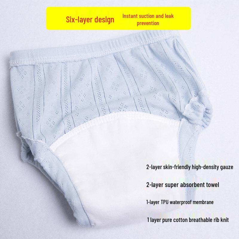 Baby Baumwolle Wasserdichte Töpfchen Trainingshosen - Atmungsaktiv, Waschbar, Schnelltrocknend für Jungen & Mädchen