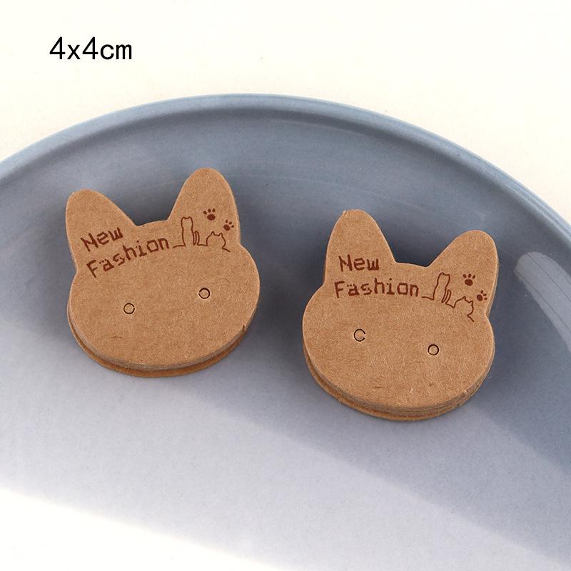 Étiquette Volante Pliable en Papier Kraft Blanc pour Bijoux & Accessoires pour Cheveux