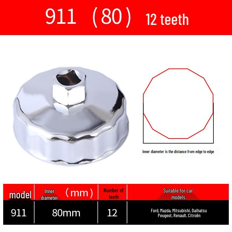 Cap-Style Oil Filter Wrench Tool for Easy Installation and Removal