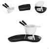 Ceramic Fondue Kit for Chocolate And Cheese, Cup, Kitchen Accessories