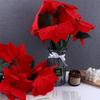 Flowers Poinsettia Bushes Simulation bouquet Xmas Decor Christmas Decoration Christmas Bouquets