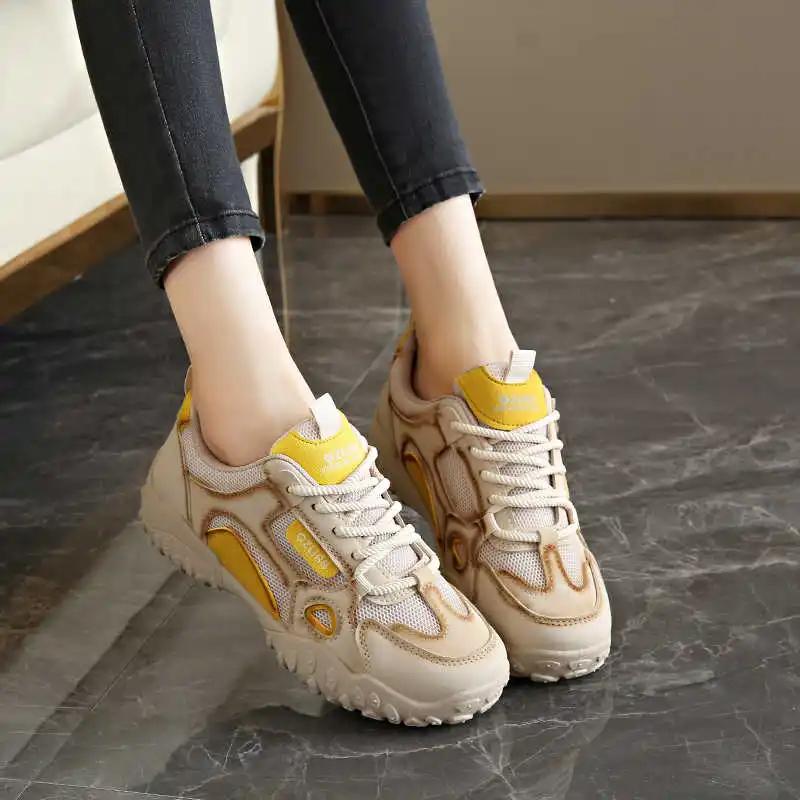 Fashion Fall Plataform Leopard Shoes Casual Sneakers 44 Size Basketball Women's Tennis Sport Gym Resell Snaeaker Popular Portable