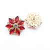 LKERAN Fashion 26mm Welding Colored Horse Eye Crystal Button DIY Wedding Clothing Shirt Windcoat Decoration Sewing Button