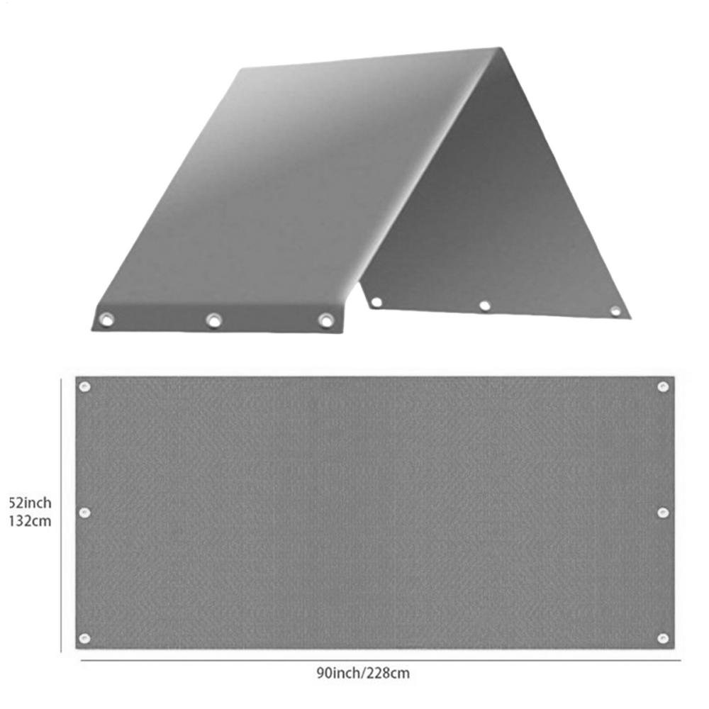 

Playset Canopy Cover Outdoor Swing Covers Waterproof 52x90in UV Protection Rainproof Canopy For Backyard сірий колір