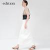 Edition Women's Knitted Ballet Collar Backless Beaded Short Sleeve Top